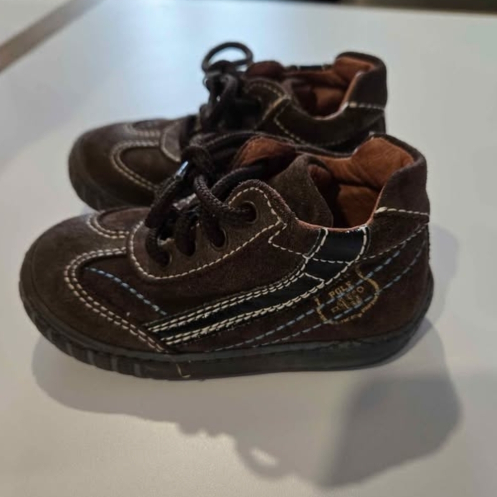 Paolo Dark Brown Kids Shoes